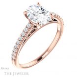 Oval Shaped Forever One Moissanite Engagement Ring #GTJ1148-oval-fo-r 4 Oval Shaped Forever One Moissanite Engagement Ring #GTJ1148-oval-fo-r