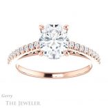 Oval Shaped Forever One Moissanite Engagement Ring #GTJ1148-oval-fo-r 1 Oval Shaped Forever One Moissanite Engagement Ring #GTJ1148-oval-fo-r