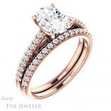 Oval Shaped Forever One Moissanite Engagement Ring #GTJ1148-oval-fo-r 6 Oval Shaped Forever One Moissanite Engagement Ring #GTJ1148-oval-fo-r