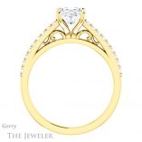 Oval Shaped Forever One Moissanite Engagement Ring #GTJ1148-oval-fo-y 2 Oval Shaped Forever One Moissanite Engagement Ring #GTJ1148-oval-fo-y