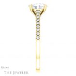 Oval Shaped Forever One Moissanite Engagement Ring #GTJ1148-oval-fo-y 3 Oval Shaped Forever One Moissanite Engagement Ring #GTJ1148-oval-fo-y