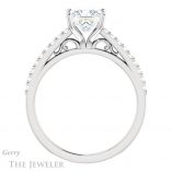 Princess Cut Forever One Moissanite Engagement Ring #GTJ1148-square-fo-w 2 Princess Cut Forever One Moissanite Engagement Ring #GTJ1148-square-fo-w