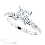 Princess Cut Forever One Moissanite Engagement Ring #GTJ1148-square-fo-w 5 Princess Cut Forever One Moissanite Engagement Ring #GTJ1148-square-fo-w