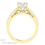 Princess Cut Forever One Moissanite Engagement Ring #GTJ1148-square-fo-y 2 Princess Cut Forever One Moissanite Engagement Ring #GTJ1148-square-fo-y