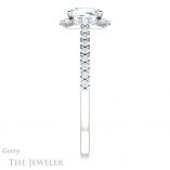 Cushion Cut Forever One Moissanite Engagement Ring #GTJ1149-cushion-fo-w