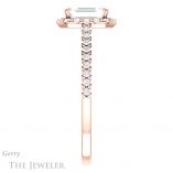 Emerald Cut Forever One Moissanite Engagement Ring #GTJ1149-emerald-fb-r 3 Emerald Cut Forever Brilliant Moissanite Engagement Ring #GTJ1149-emerald-fb-r