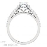 Emerald Cut Forever Brilliant Moissanite Engagement Ring #GTJ1149-emerald-fb-w