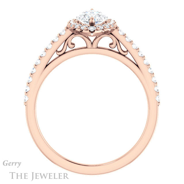 Marquise Cut Forever One Moissanite Engagement Ring #GTJ1149-marquise-fb-r 2 Marquise Cut Forever Brilliant Moissanite Engagement Ring #GTJ1149-marquise-fb-r