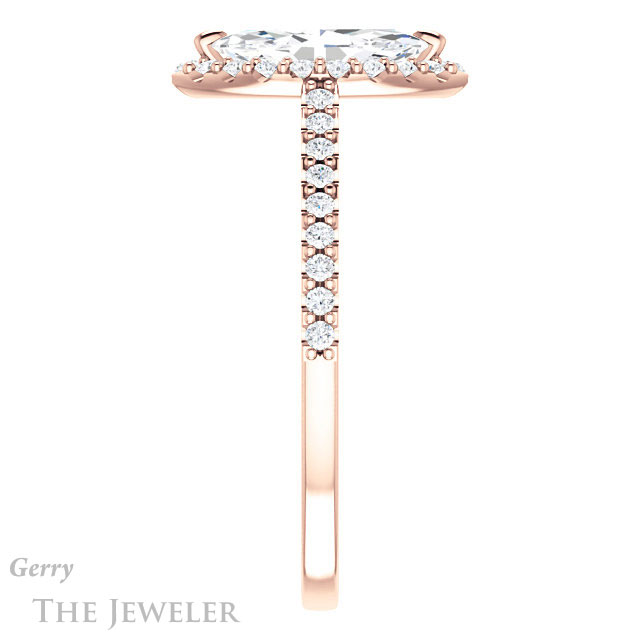 Marquise Cut Forever One Moissanite Engagement Ring #GTJ1149-marquise-fb-r 3 Marquise Cut Forever Brilliant Moissanite Engagement Ring #GTJ1149-marquise-fb-r
