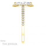 Marquise Cut Forever Brilliant Moissanite Engagement Ring #GTJ1149-marquise-fb-y