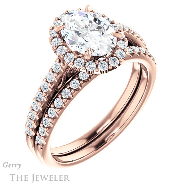 Oval Shaped Forever One Moissanite Engagement Ring #GTJ1149-oval-fo-r 6 Oval Shaped Forever One Moissanite Engagement Ring #GTJ1149-oval-fo-r