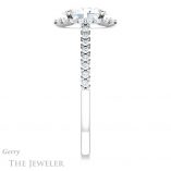 Oval Shaped Forever One Moissanite Engagement Ring #GTJ1149-oval-fo-w 3 Oval Shaped Forever One Moissanite Engagement Ring #GTJ1149-oval-fo-w