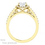 Oval Shaped Forever One Moissanite Engagement Ring #GTJ1149-oval-fo-y 2 Oval Shaped Forever One Moissanite Engagement Ring #GTJ1149-oval-fo-y
