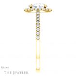 Oval Shaped Forever One Moissanite Engagement Ring #GTJ1149-oval-fo-y 3 Oval Shaped Forever One Moissanite Engagement Ring #GTJ1149-oval-fo-y