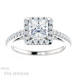 Princess Cut Forever One Moissanite Engagement Ring #GTJ1149-square-fo-w