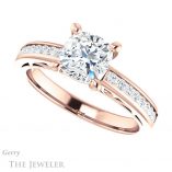 Cushion Cut Forever One Moissanite Engagement Ring #GTJ1150-cushion-fo-r 5 Cushion Cut Forever One Moissanite Engagement Ring #GTJ1150-cushion-fo-r
