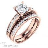 Cushion Cut Forever One Moissanite Engagement Ring #GTJ1150-cushion-fo-r 6 Cushion Cut Forever One Moissanite Engagement Ring #GTJ1150-cushion-fo-r