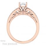 Emerald Cut Forever One Moissanite Engagement Ring #GTJ1150-emerald-fb-r 2 Emerald Cut Forever Brilliant Moissanite Engagement Ring #GTJ1150-emerald-fb-r