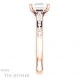 Emerald Cut Forever One Moissanite Engagement Ring #GTJ1150-emerald-fb-r 3 Emerald Cut Forever Brilliant Moissanite Engagement Ring #GTJ1150-emerald-fb-r