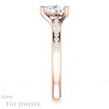 Heart Shaped Forever Brilliant Moissanite Engagement Ring #GTJ1150-heart-fb-r