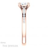 Oval Shaped Forever One Moissanite Engagement Ring #GTJ1150-oval-fo-r