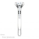 Oval Shaped Forever One Moissanite Engagement Ring #GTJ1150-oval-fo-w 3 Oval Shaped Forever One Moissanite Engagement Ring #GTJ1150-oval-fo-w