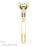 Oval Shaped Forever One Moissanite Engagement Ring #GTJ1150-oval-fo-y 3 Oval Shaped Forever One Moissanite Engagement Ring #GTJ1150-oval-fo-y