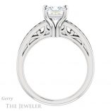 Princess Cut Forever One Moissanite Engagement Ring #GTJ1150-square-fo-w 2 Princess Cut Forever One Moissanite Engagement Ring #GTJ1150-square-fo-w