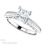 Princess Cut Forever One Moissanite Engagement Ring #GTJ1150-square-fo-w 5 Princess Cut Forever One Moissanite Engagement Ring #GTJ1150-square-fo-w