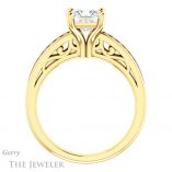 Princess Cut Forever One Moissanite Engagement Ring #GTJ1150-square-fo-y