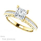 Princess Cut Forever One Moissanite Engagement Ring #GTJ1150-square-fo-y