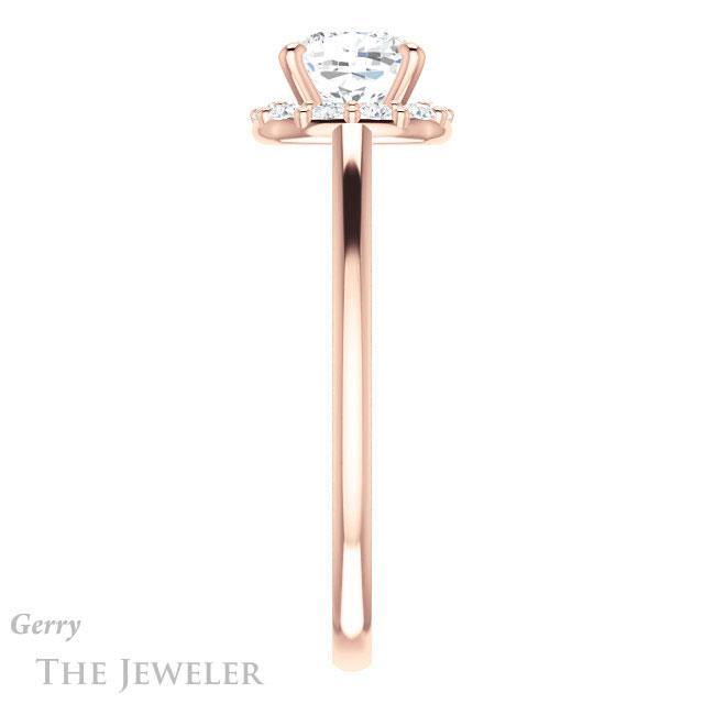 Cushion Cut Forever One Moissanite Engagement Ring #GTJ1151-cushion-fo-r 3 Cushion Cut Forever One Moissanite Engagement Ring #GTJ1151-cushion-fo-r