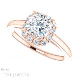 Cushion Cut Forever One Moissanite Engagement Ring #GTJ1151-cushion-fo-r 5 Cushion Cut Forever One Moissanite Engagement Ring #GTJ1151-cushion-fo-r