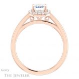 Emerald Cut Forever Brilliant Moissanite Engagement Ring #GTJ1151-emerald-fb-r