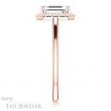 Emerald Cut Forever Brilliant Moissanite Engagement Ring #GTJ1151-emerald-fb-r