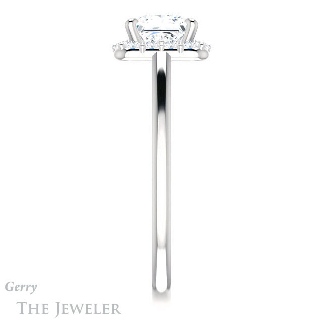 Princess Cut Forever One Moissanite Engagement Ring #GTJ1151-square-fo-w 3 Princess Cut Forever One Moissanite Engagement Ring #GTJ1151-square-fo-w