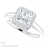 Princess Cut Forever One Moissanite Engagement Ring #GTJ1151-square-fo-w 5 Princess Cut Forever One Moissanite Engagement Ring #GTJ1151-square-fo-w