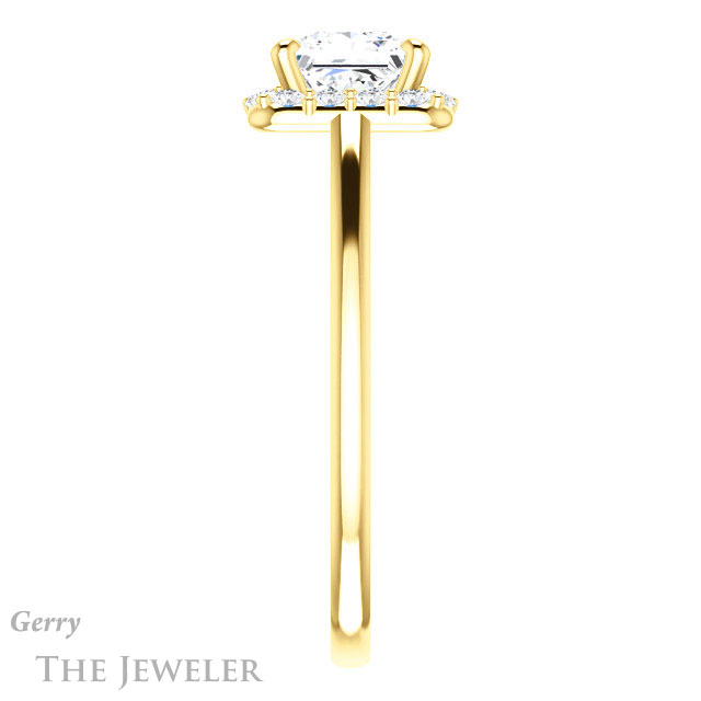 Princess Cut Forever One Moissanite Engagement Ring #GTJ1151-square-fo-y