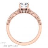 Cushion Cut Forever One Moissanite Engagement Ring #GTJ1152-cushion-fo-r 2 Cushion Cut Forever One Moissanite Engagement Ring #GTJ1152-cushion-fo-r