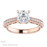 Cushion Cut Forever One Moissanite Engagement Ring #GTJ1152-cushion-fo-r 1 Cushion Cut Forever One Moissanite Engagement Ring #GTJ1152-cushion-fo-r