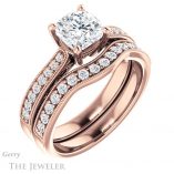 Cushion Cut Forever One Moissanite Engagement Ring #GTJ1152-cushion-fo-r 6 Cushion Cut Forever One Moissanite Engagement Ring #GTJ1152-cushion-fo-r