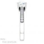 Cushion Cut Forever One Moissanite Engagement Ring #GTJ1152-cushion-fo-w