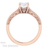 Oval Shaped Forever One Moissanite Engagement Ring #GTJ1152-oval-fo-r 2 Oval Shaped Forever One Moissanite Engagement Ring #GTJ1152-oval-fo-r