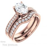 Oval Shaped Forever One Moissanite Engagement Ring #GTJ1152-oval-fo-r 6 Oval Shaped Forever One Moissanite Engagement Ring #GTJ1152-oval-fo-r