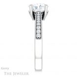 Oval Shaped Forever One Moissanite Engagement Ring #GTJ1152-oval-fo-w 3 Oval Shaped Forever One Moissanite Engagement Ring #GTJ1152-oval-fo-w
