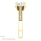 Oval Shaped Forever One Moissanite Engagement Ring #GTJ1152-oval-fo-y 3 Oval Shaped Forever One Moissanite Engagement Ring #GTJ1152-oval-fo-y