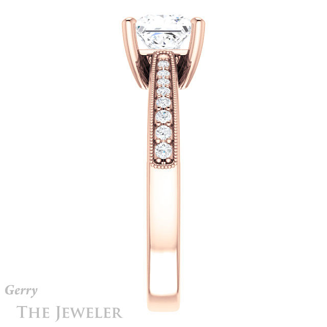 Princess Cut Forever One Moissanite Engagement Ring #GTJ1152-square-fo-r 3 Princess Cut Forever One Moissanite Engagement Ring #GTJ1152-square-fo-r