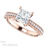 Princess Cut Forever One Moissanite Engagement Ring #GTJ1152-square-fo-r 5 Princess Cut Forever One Moissanite Engagement Ring #GTJ1152-square-fo-r