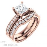 Princess Cut Forever One Moissanite Engagement Ring #GTJ1152-square-fo-r 6 Princess Cut Forever One Moissanite Engagement Ring #GTJ1152-square-fo-r
