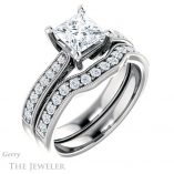 Princess Cut Forever One Moissanite Engagement Ring #GTJ1152-square-fo-w